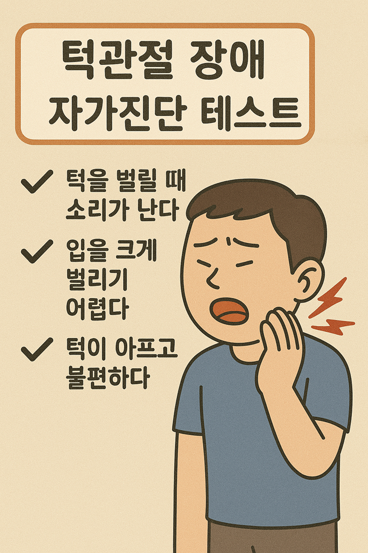 턱관절 장애(TMJ) 자가진단 테스트