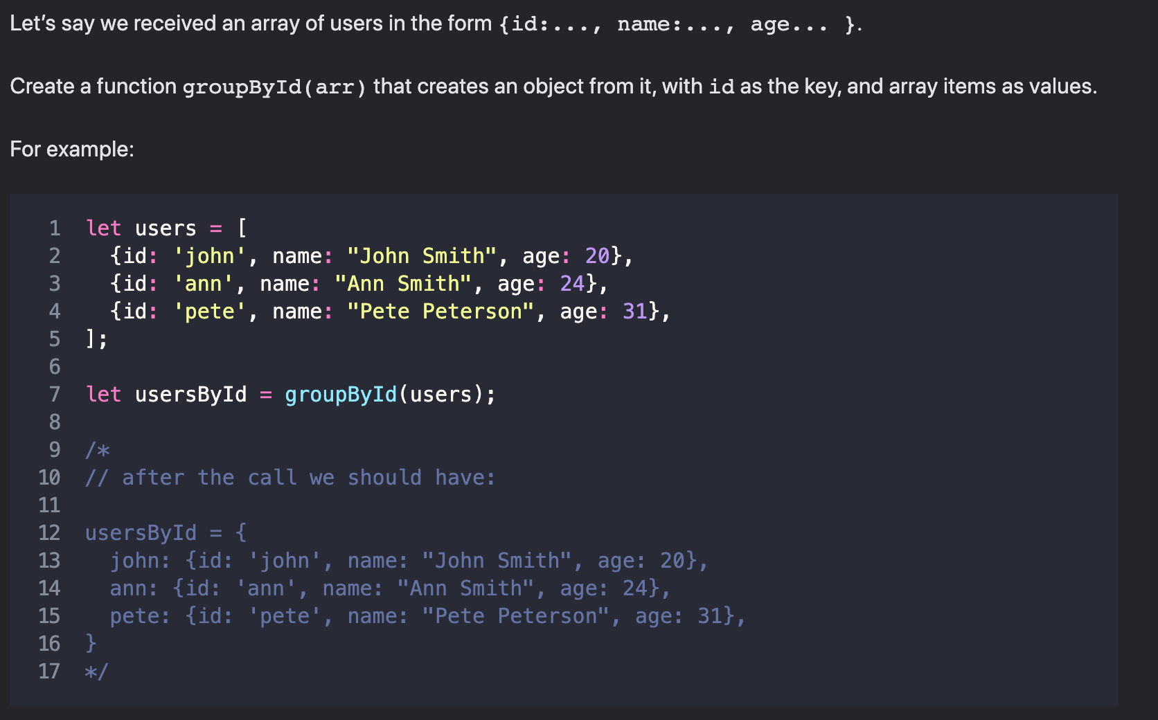 [Javascript] 모던 JS 5.5 (배열과 메서드) 과제