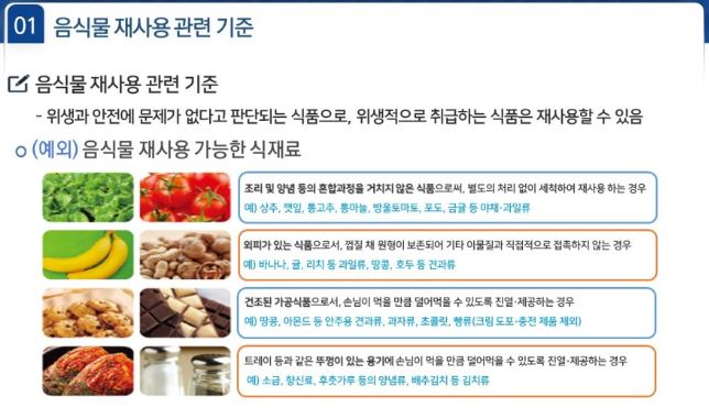 음식물 재사용 가능 음식