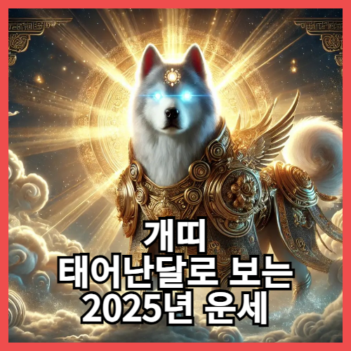 개띠 태어난달별 2025년 운세