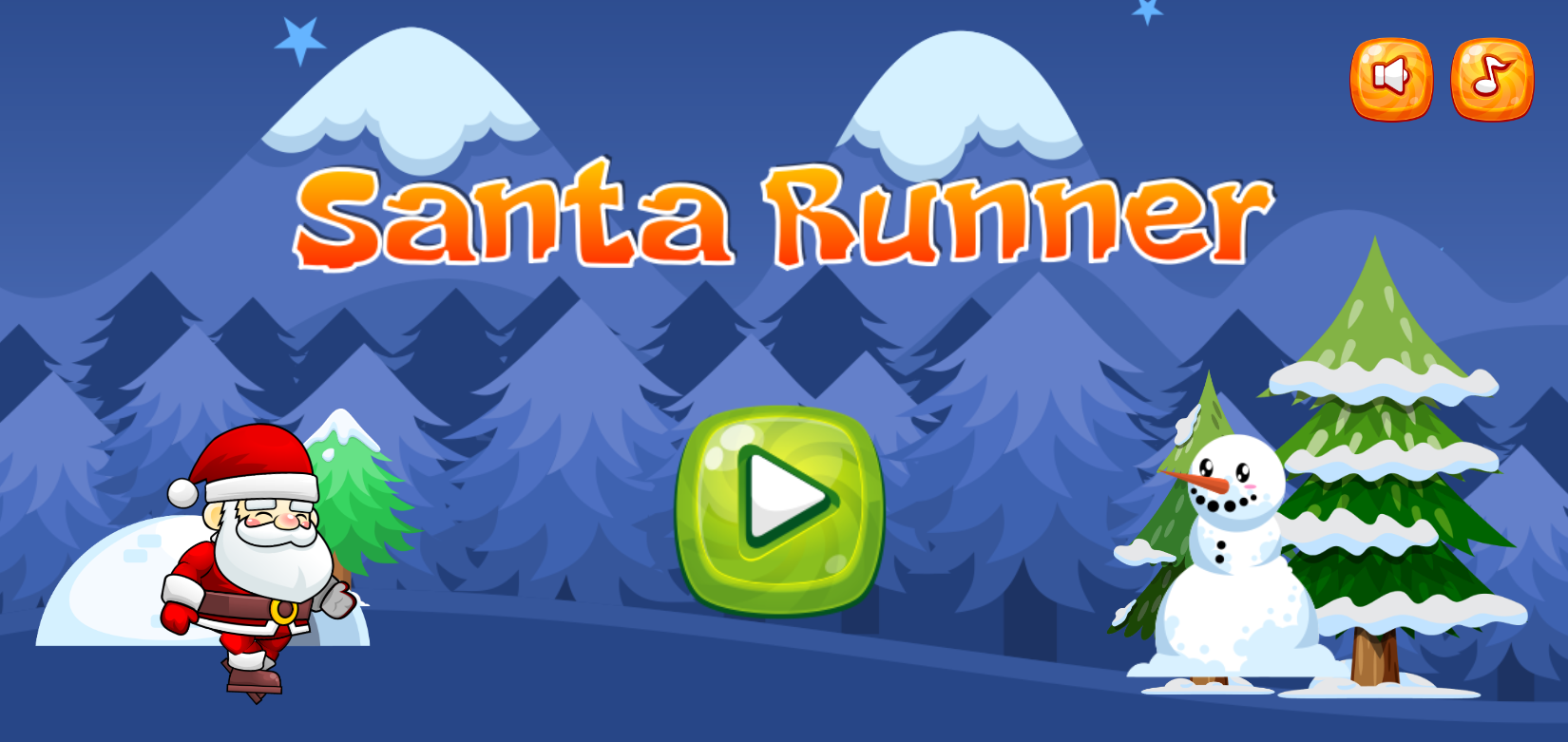  빌드박스 클래식(Buildbox Classic)으로 만든 첫번째 게임 '산타러너(Santa Runner)'