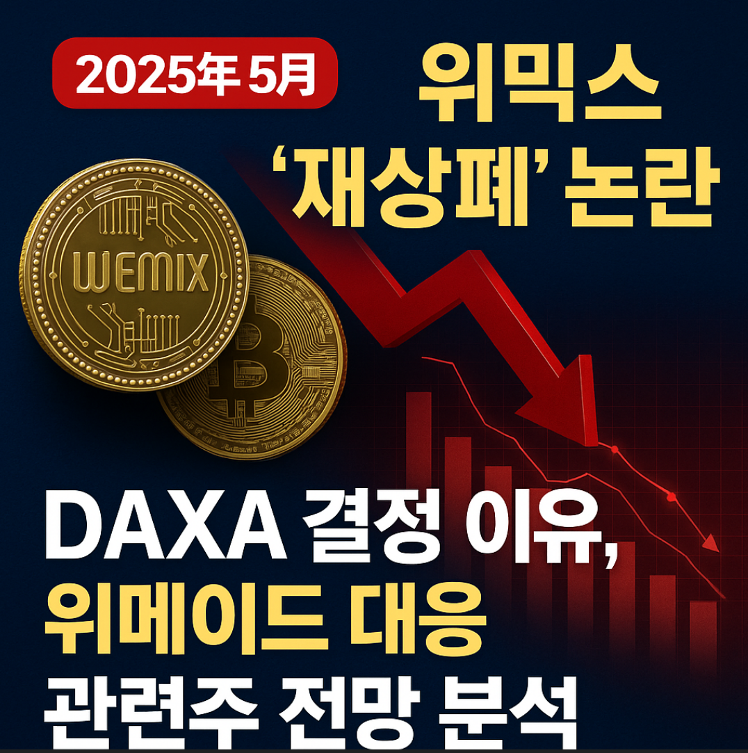 위믹스 '재상폐' 논란: DAXA 결정 이유, 위메이드 대응, 관련주 전망 분석