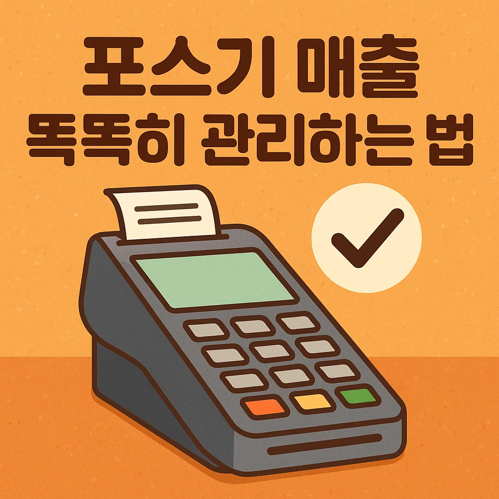 오케이포스 포스기 설치 현장 모습