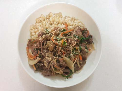  소불고기덮밥(소고기덮밥) 레시피 / Rice with Beef