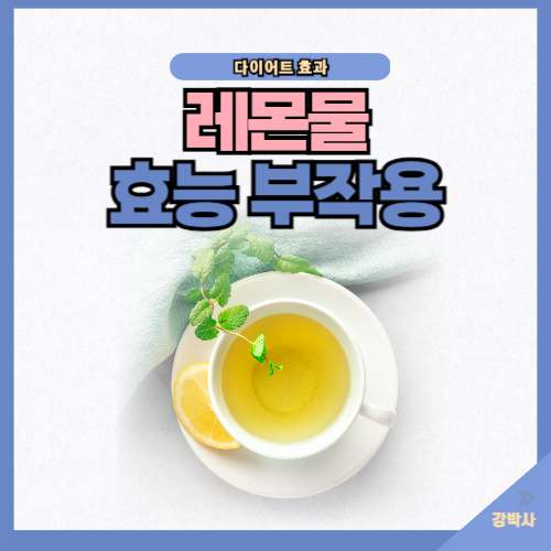 레몬물 효능 부작용