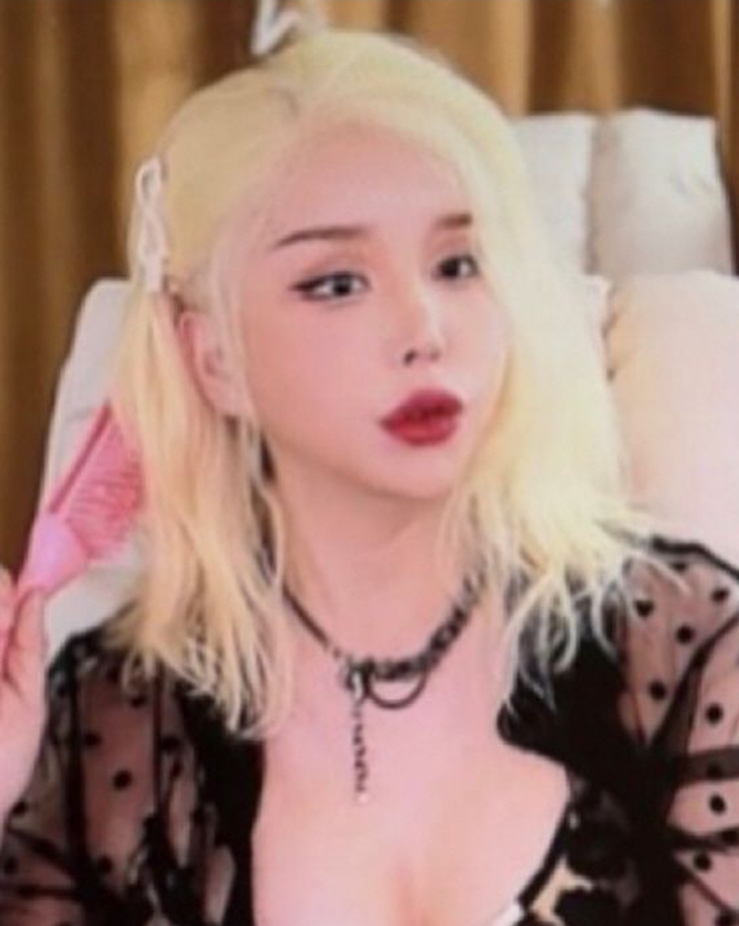  하리수, 49세 나이 안 믿겨…금발에 시스루 파격