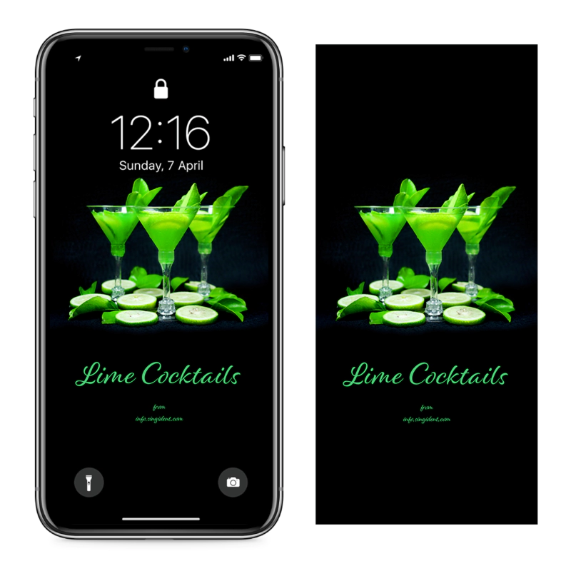 08 라임 칵테일 C - Lime Cocktails 아이폰여름배경화면