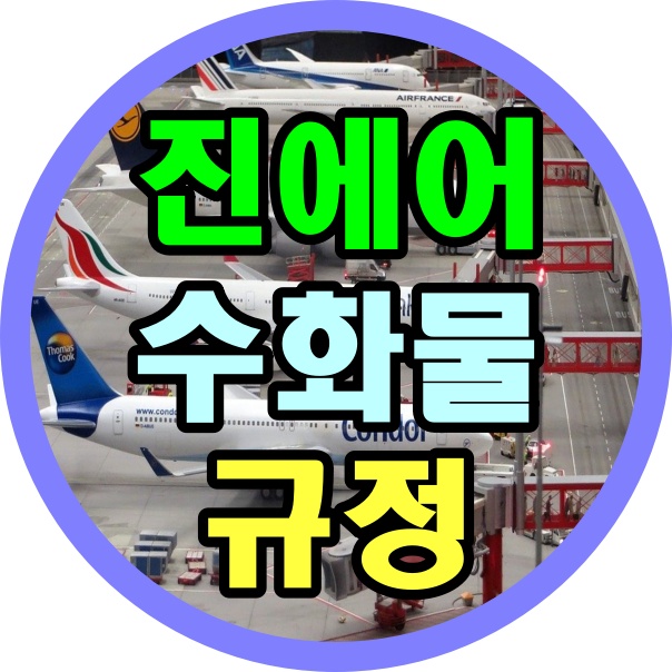  진에어 국내선 수화물 규정!! 낭패보기싫다면 꼭 챙기자!