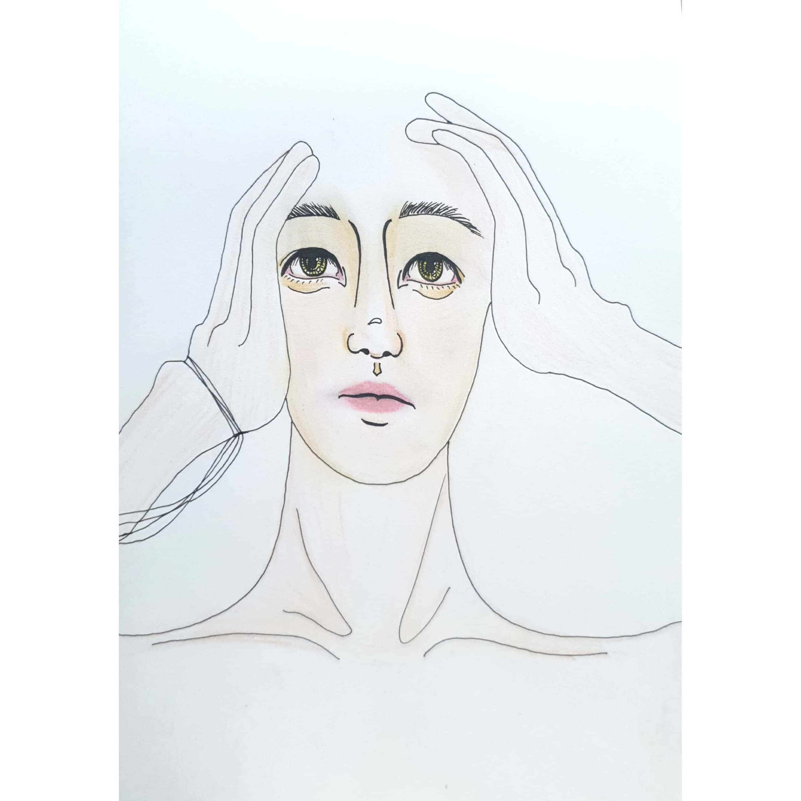  Many Think 많은 생각 / 일러스트 그림 드로잉 / 인물화 그리기