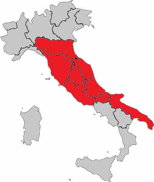 이탈리아 반도의 몬테풀치아노 포도 재배지