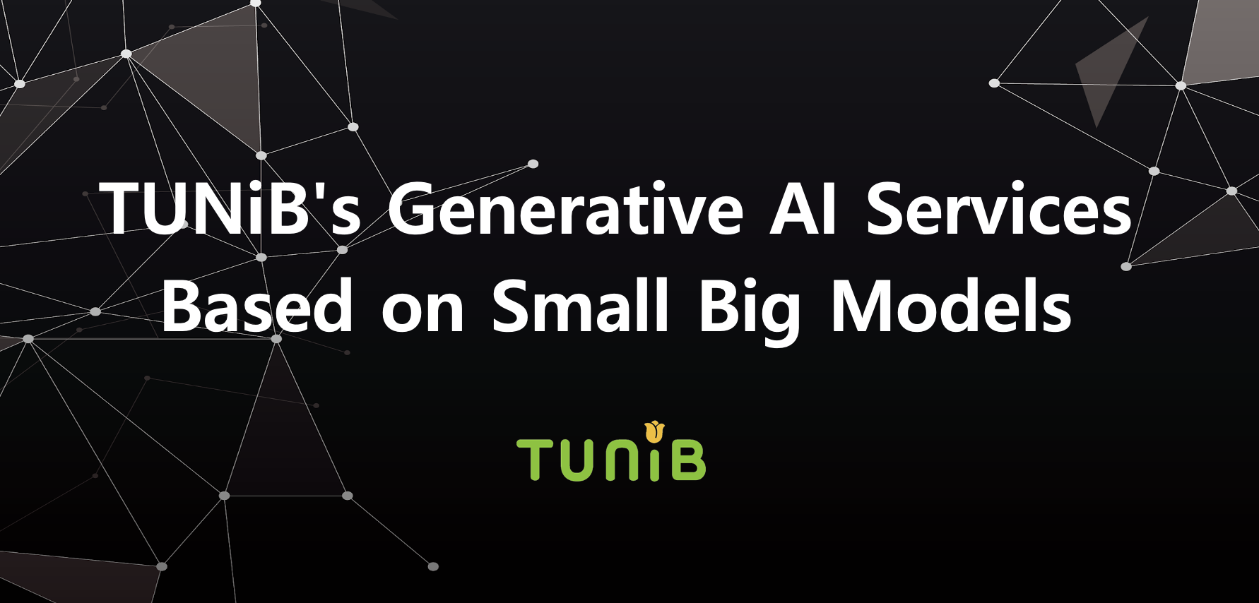 튜닙 Generative AI Services Based on Small Big Models