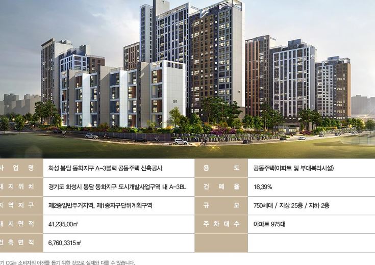  4월 아파트 분양 - 봉담자이 라피네 화성 동화지구 청약