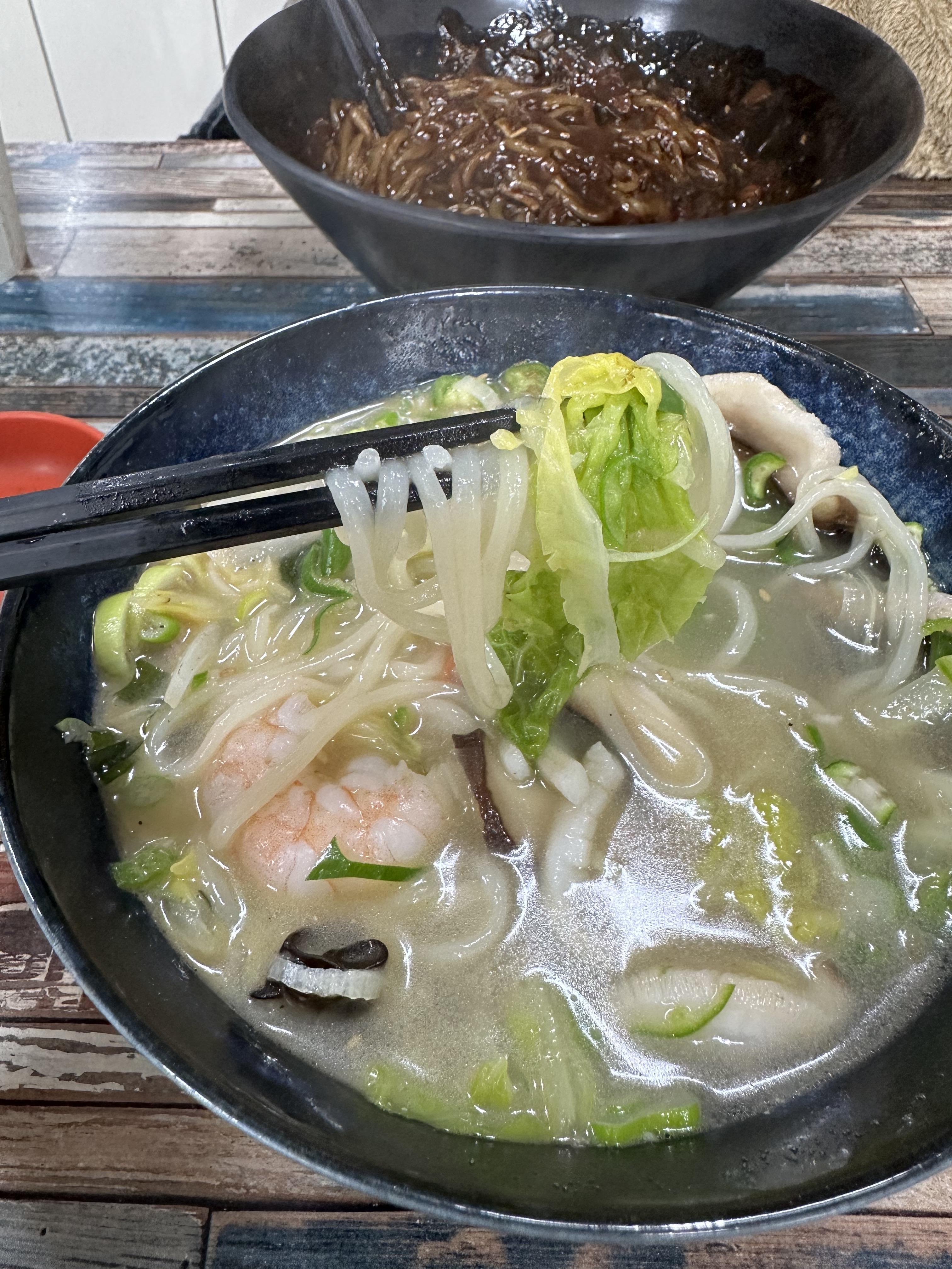 신선한 야채와 해산물