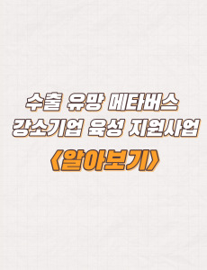  2023년 수출 유망 메타버스 강소기업 육성 지원사업(추가) 신청방법
