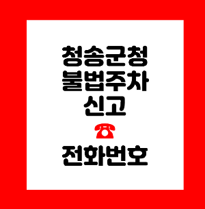 청송군청 불법주차 신고
청송군 주차위반 신고
청송군 주차단속