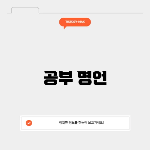 공부 명언