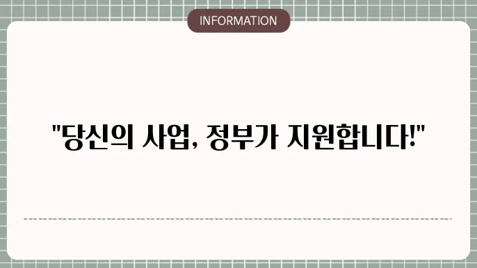 개인사업자 정부 지원금: 실용 정보