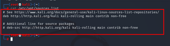 칼리-리눅스-소스-리스트