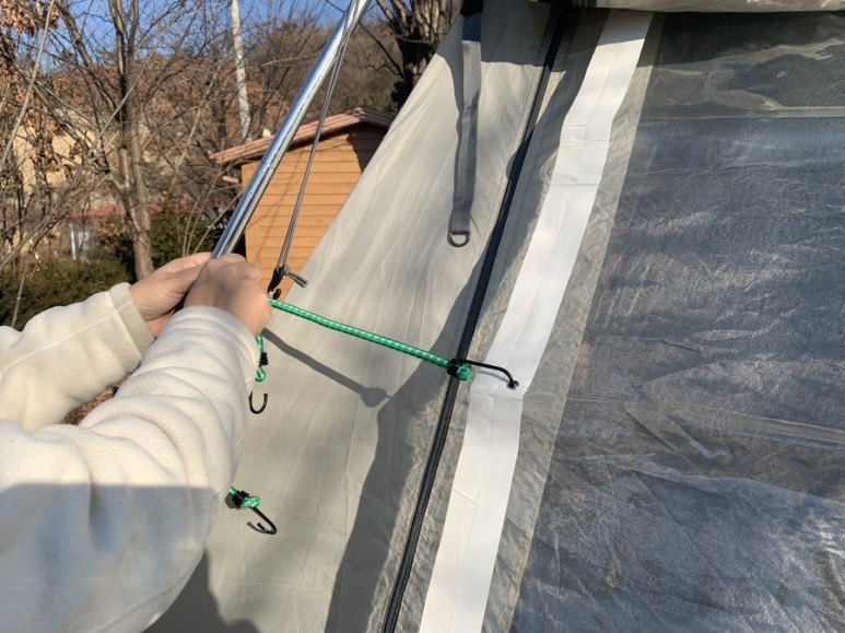 10도 혹한기 동계 캠핑, 사이트 정보 포천 캠핑플래닛 B30번, 난로 대여, 영하