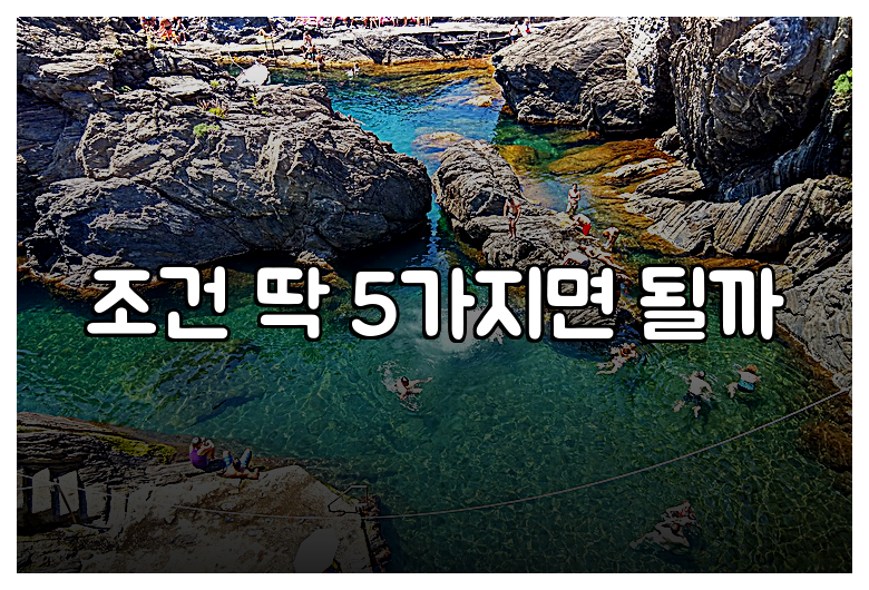 조건 딱 5가지면 될까
