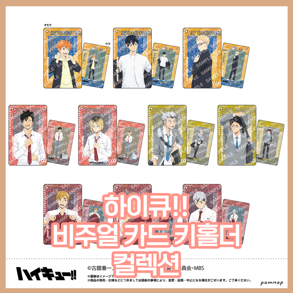  [하이큐!!] 비주얼 카드 키홀더 컬렉션