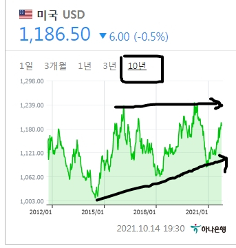 전망 (원달러 관련 대형 이슈) 2021~2022년 주식 및 환율 2