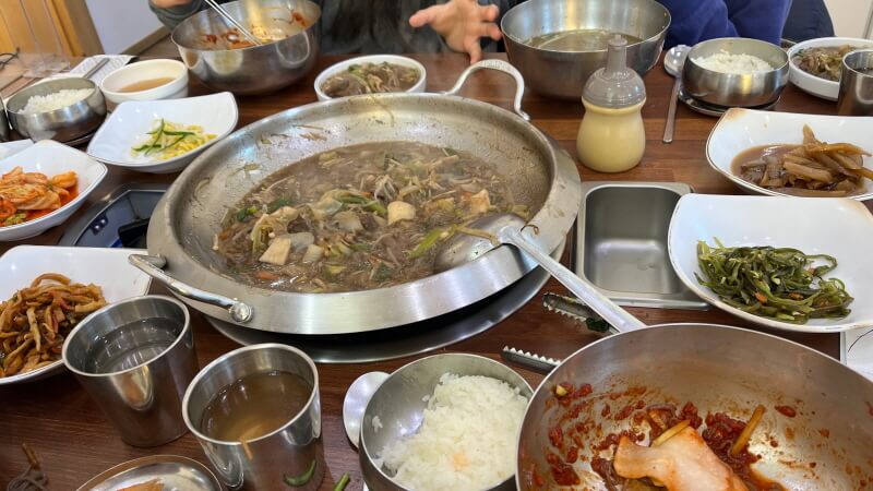 칠곡한우장터 불고기 + 냉면 메뉴