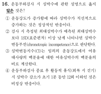 자전거 에르고미터 검사 노모그램