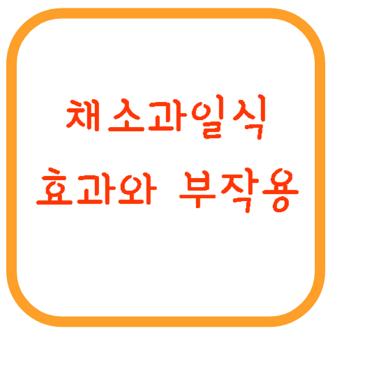 채소과일식-효과-부작용