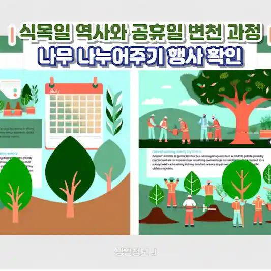 식목일 역사와 공휴일 변천 과정과 나무 나누어주기 행사 확인