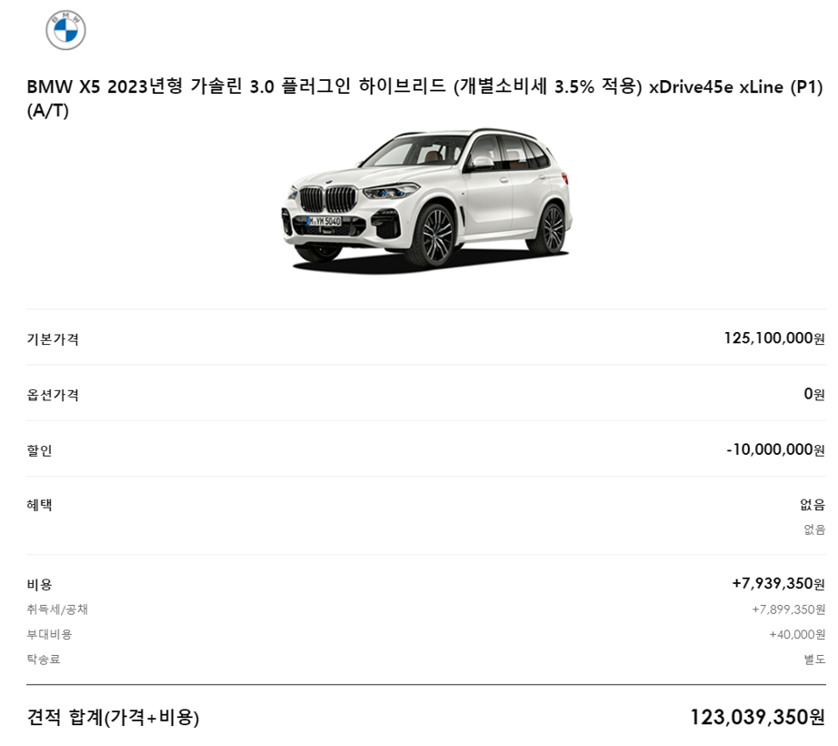 5위 : BMW X5