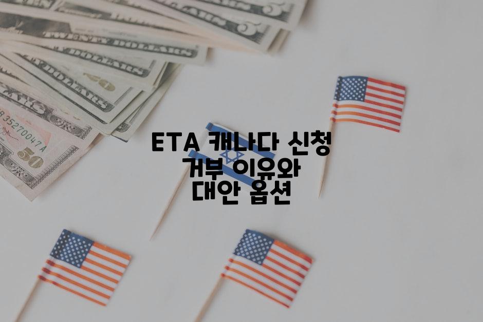ETA 캐나다 신청 거부 이유와 대안 옵션