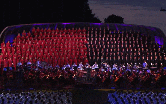  몰몬 태버너클 합창단의 공화국 전투찬가  VIDEO: "Battle Hymn of the Republic" w/ the Mormon Tabernacle Choir LIVE from West Point