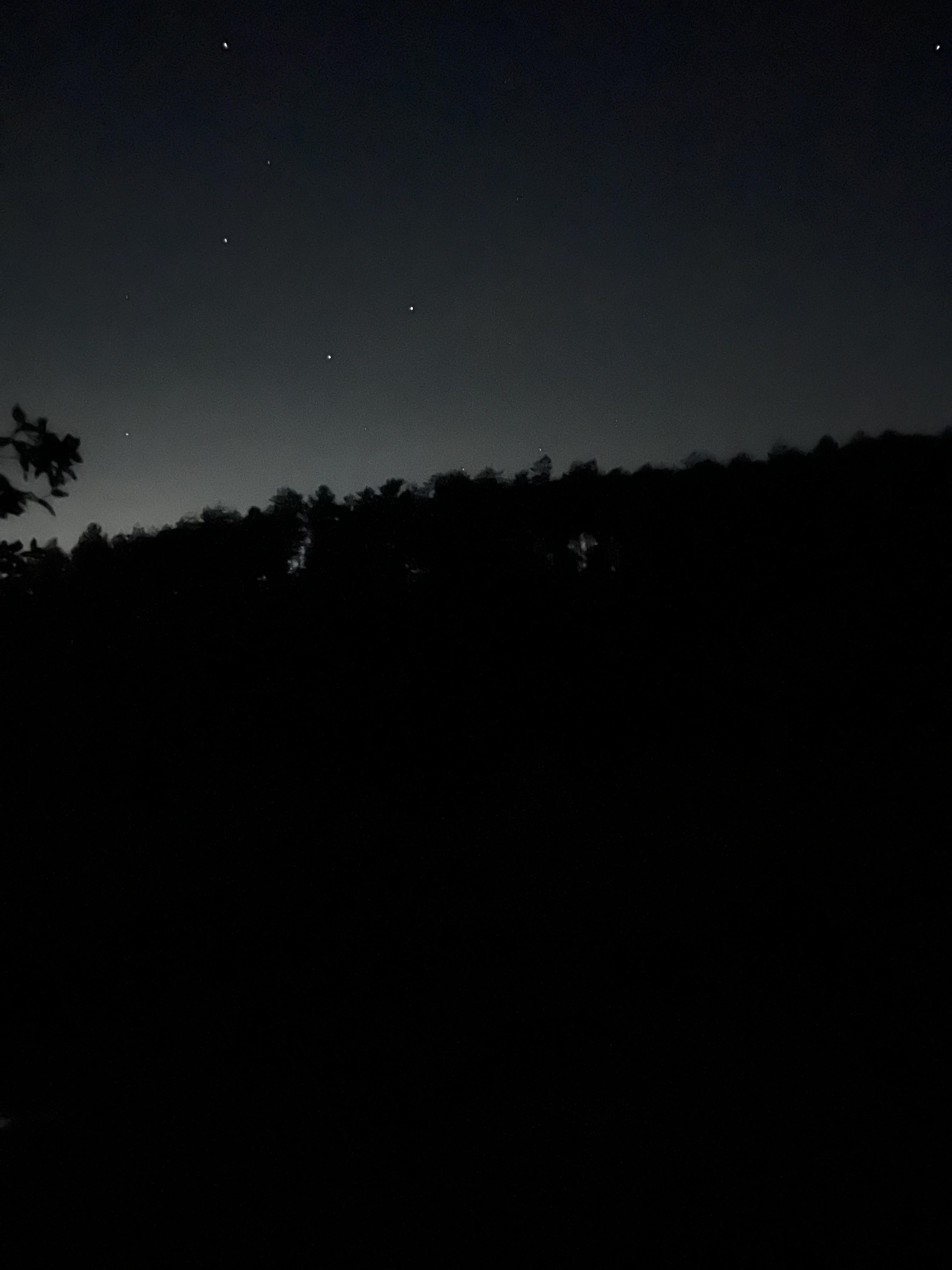 밤하늘/별/밤하늘의 별/산/산속 깊은곳