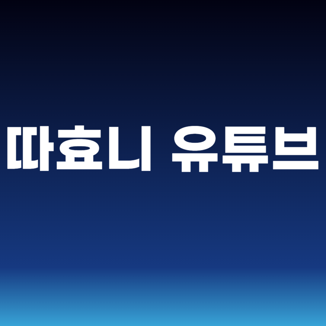 따효니 유튜브