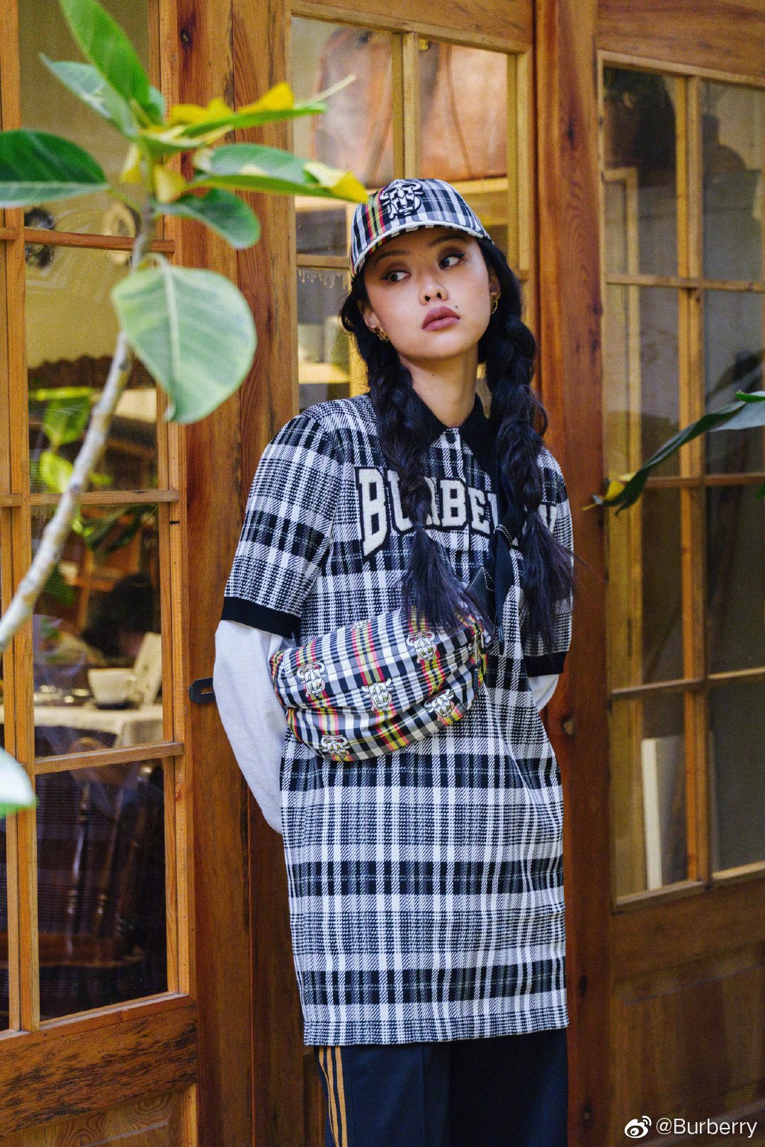  [BURBERRY] 버버리 체크 폴로 셔츠 드레스 8037835