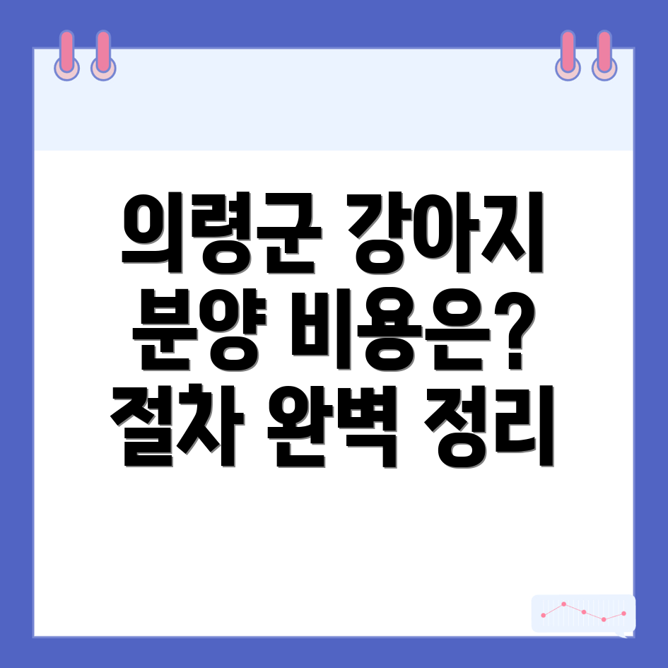 의령군 강아지 분양 비용