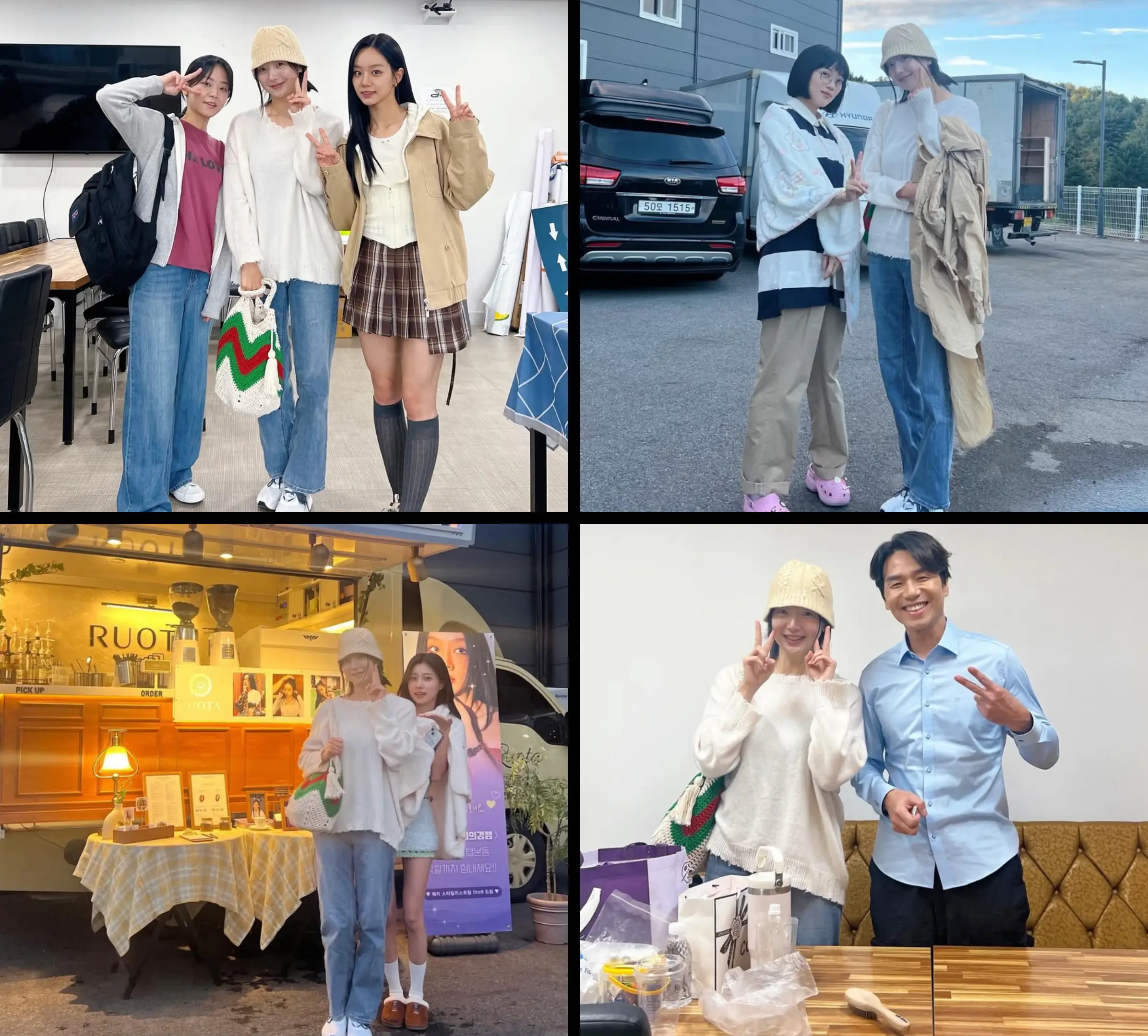 선의의경쟁 배우들과 찍은 사진