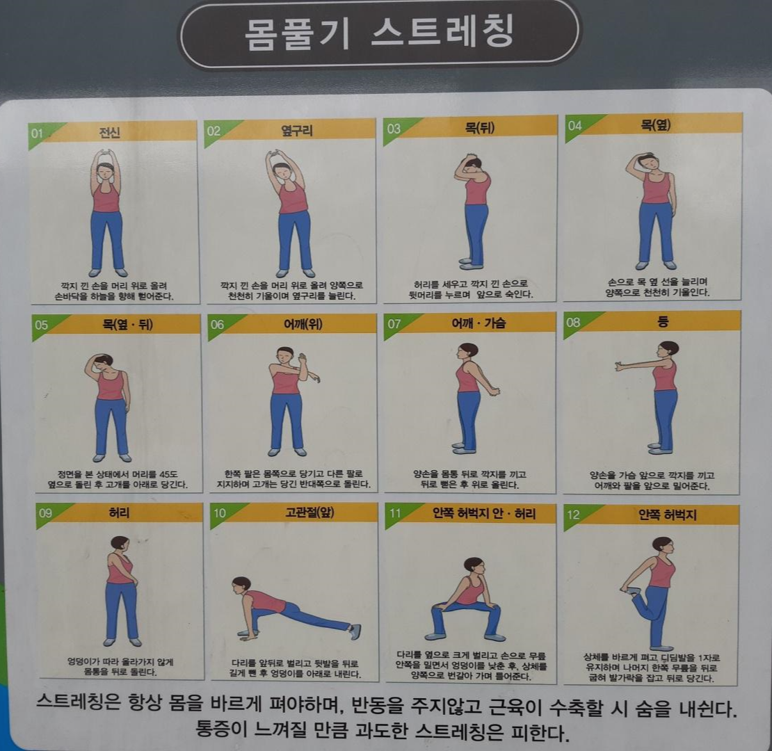 운동하기전 몸풀기 스트레칭
