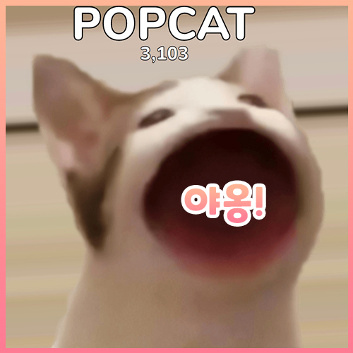  팝 캣(POP CAT), 자존심이 걸린 게임