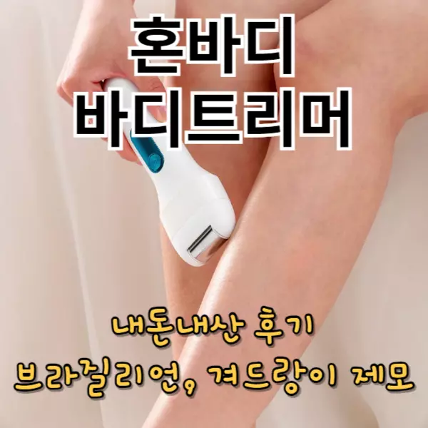 혼바디 바디트리머 내돈내산 후기(겨드랑이, 브라질리언 제모)