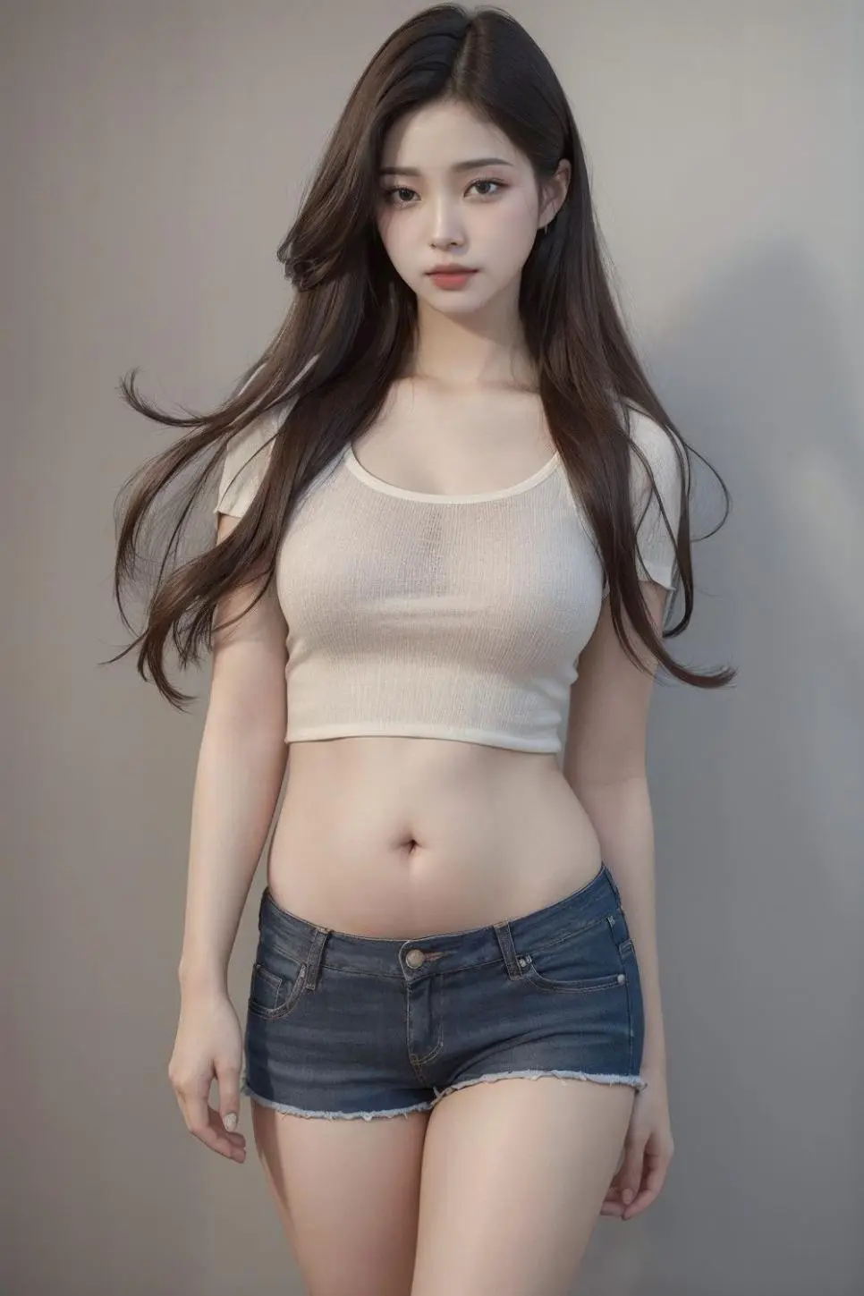  AI가 그린 봄맞이 미녀 여친 그림 (약후방)