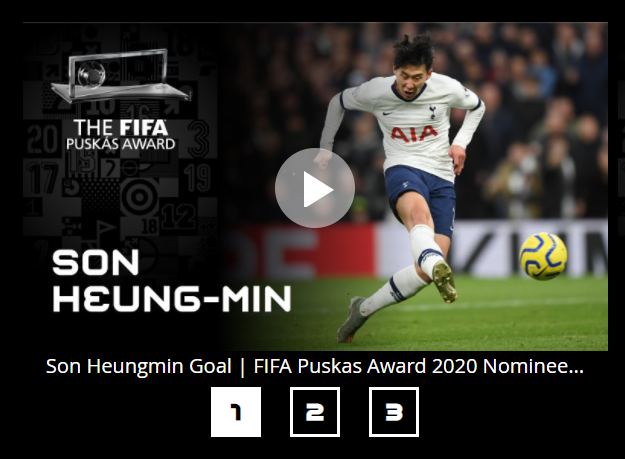  FIFA 푸스카스상 투표하셨나요? (손흥민 선수에게 푸스카스상을~!!!)