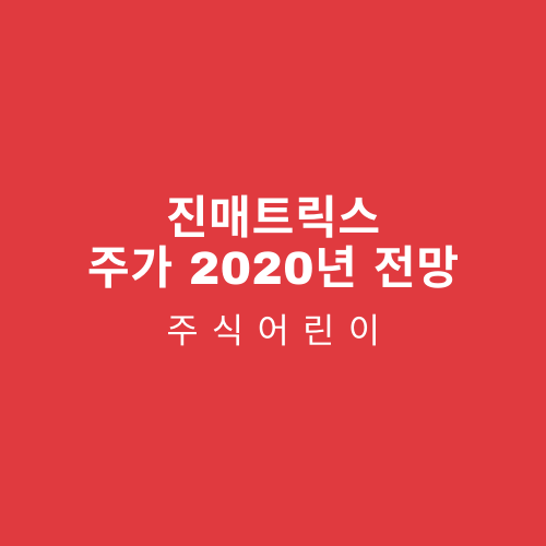  진매트릭스 주가 2020년 전망