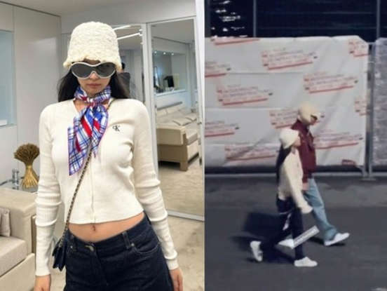  제니 ‘노코멘트’ 뷔 열애 럽스타 실수? 파리 데이트 착장 스스로 박제