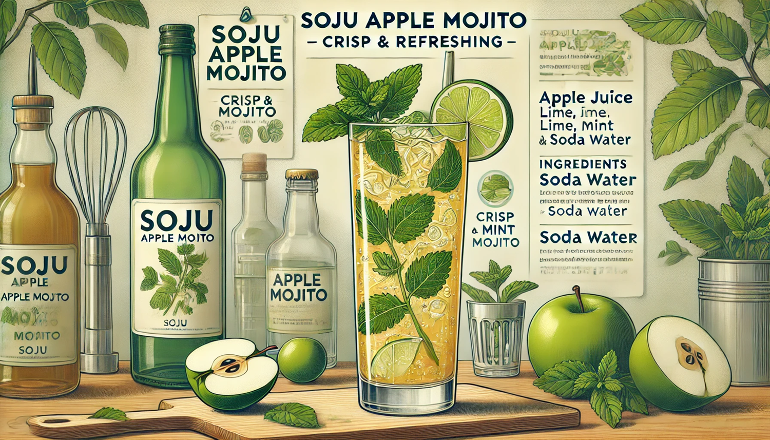 소주 애플 모히토