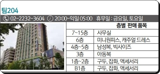 파랑새 잡스 :: [2023년 동대문시장 상가별 영업시간 휴일] 디오트 청평화 테크노상가 팀204 디자이너크럽 에이피엠플레이스