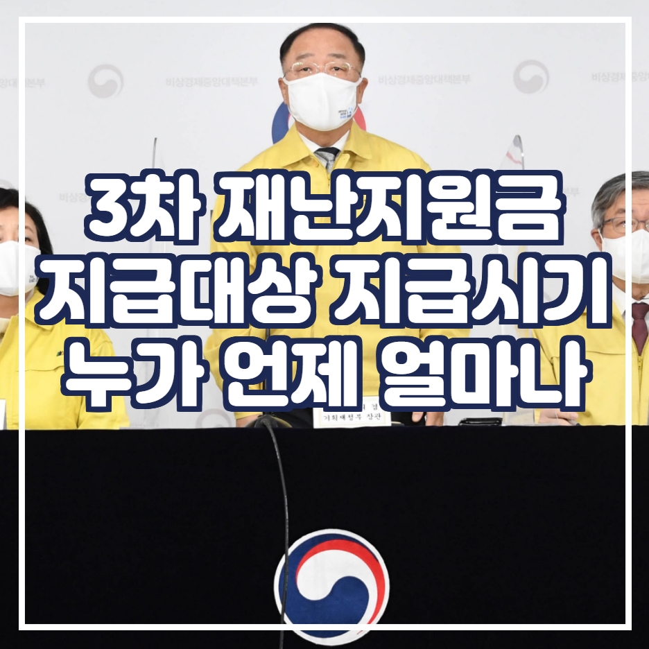  3차 재난지원금 택시 학원 교습소 지급 대상 금액 12월 29일