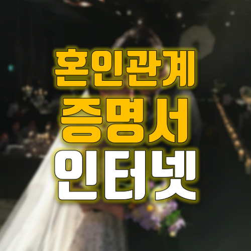  혼인관계증명서 인터넷발급 상세 일반 차이