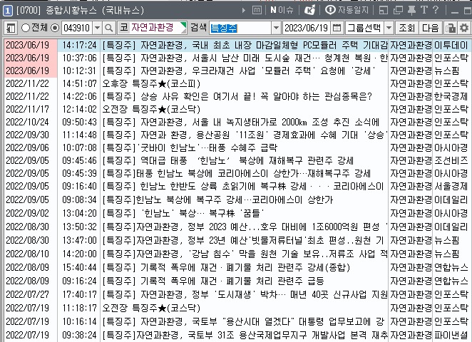 자연과환경 국내뉴스